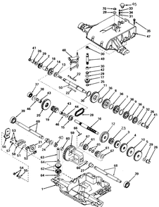 Transaxle-Gear Drive-Sn 70001 And Up Diagram and Parts List for 182 0350027U-0350030U-132100-132399-133100-133399-134100-134399 Cub Cadet Lawn Tractor